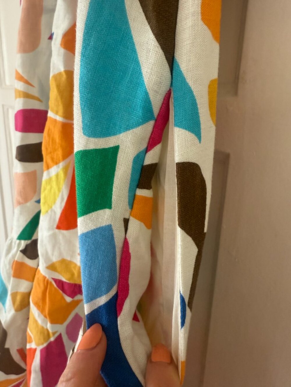 Tabitha Brown x Target Linen Blend Puff Dress - Rainbow Botanical Print - Picture 8 of 9